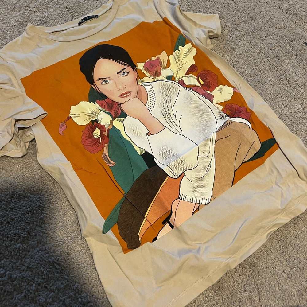 Zara fashion t shirt